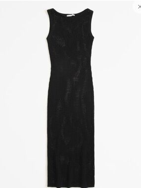 Abercrombie & Fitch Crochet-Style Midi Dress Coverup